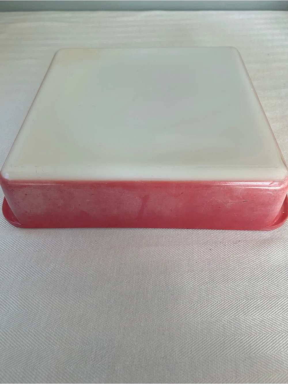 PYREX 8 x 8 inch Pink Glass Square Baking Dish